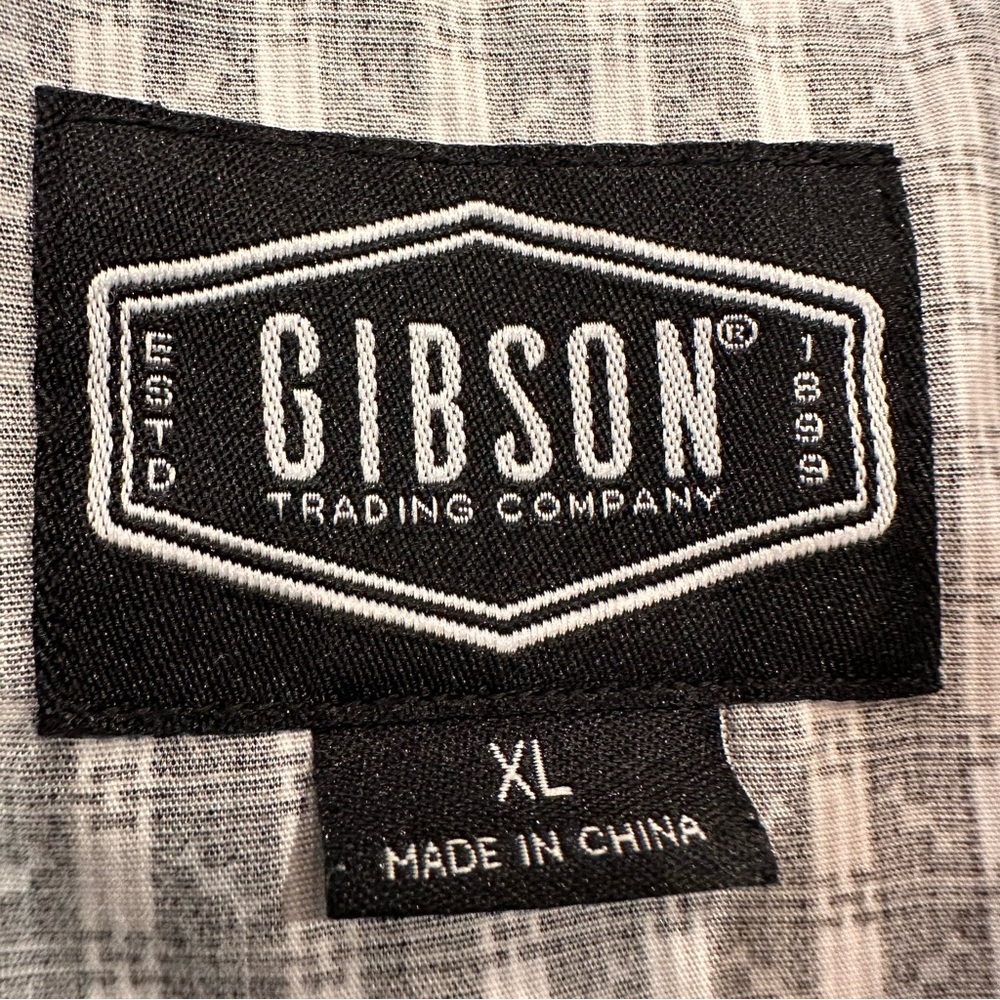Gibson Trading Co Black Pearl Snap Western Shirt Mens XL Long Sleeve Plaid Rodeo - Picture 5 of 10